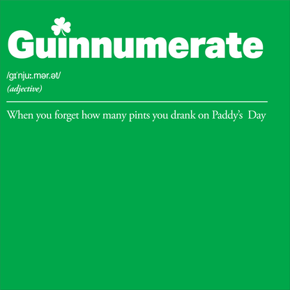 Guinnumerate St Patrick's Day