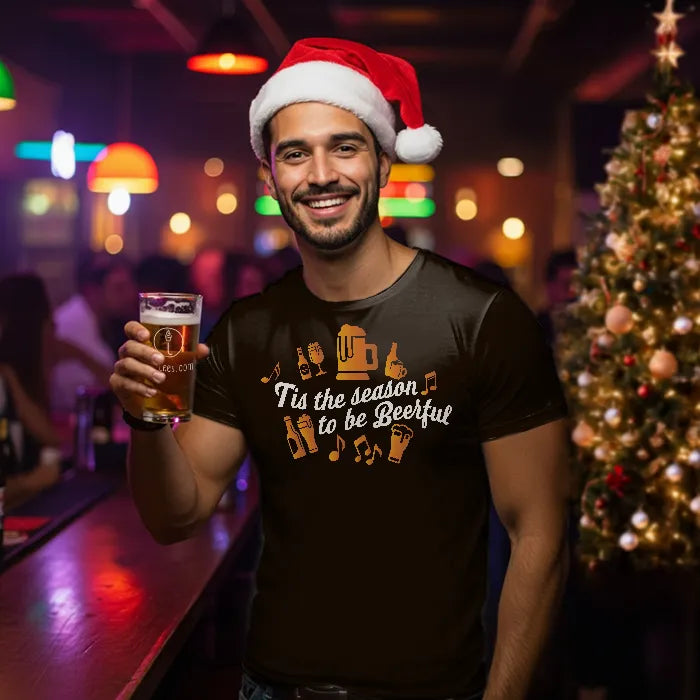 Tis the season to be beerful :: Christmas Tee Shirt