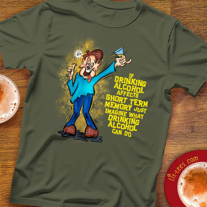 Dude Drinking Alcohol Short Term Memory
