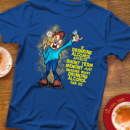 Dude Drinking Alcohol Short Term Memory