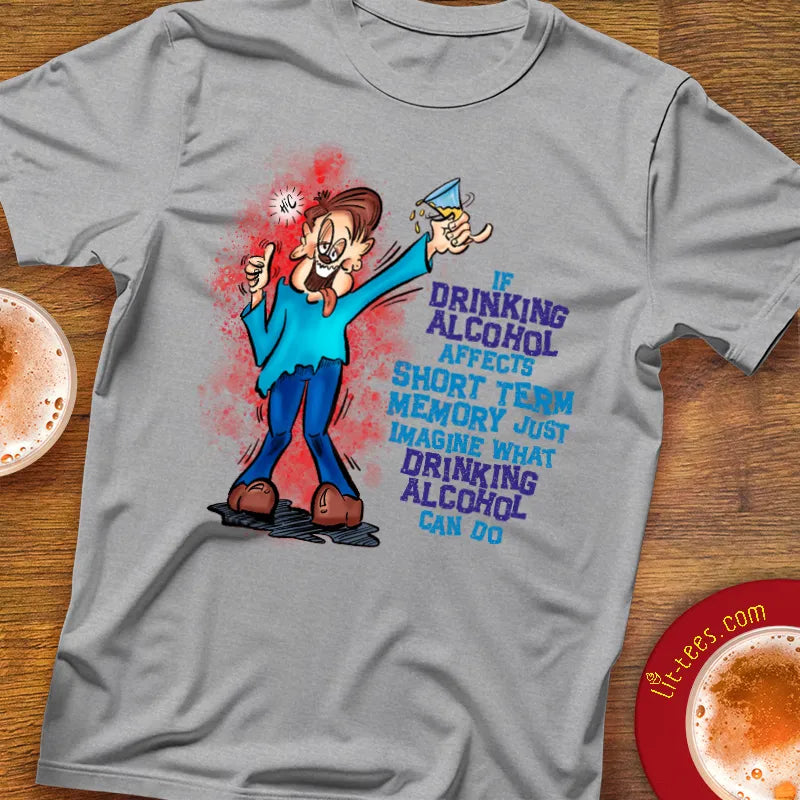 Dude Drinking Alcohol Short Term Memory