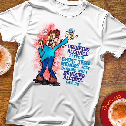 Dude Drinking Alcohol Short Term Memory