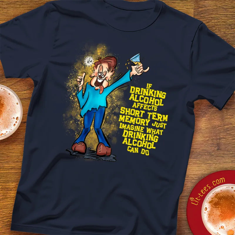 Dude Drinking Alcohol Short Term Memory